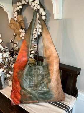 NWOT Bed Stu Leather Ariel Hobo Shoulder Slouch Bag Cool Sangria TD Retail $275